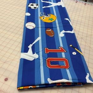 Sports Theme Cotton Fabric